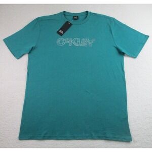 NWT Oakley Shirt Mens XL Green Lake Wire Tee‎ Graphic Outdoor Casual FOA403340